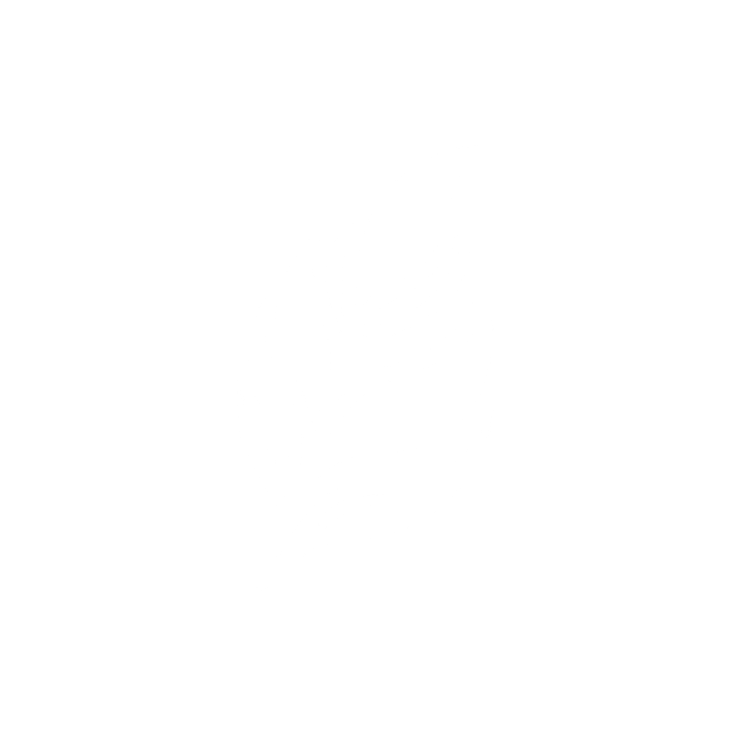 Leaf Silhouette Logo #ffffff