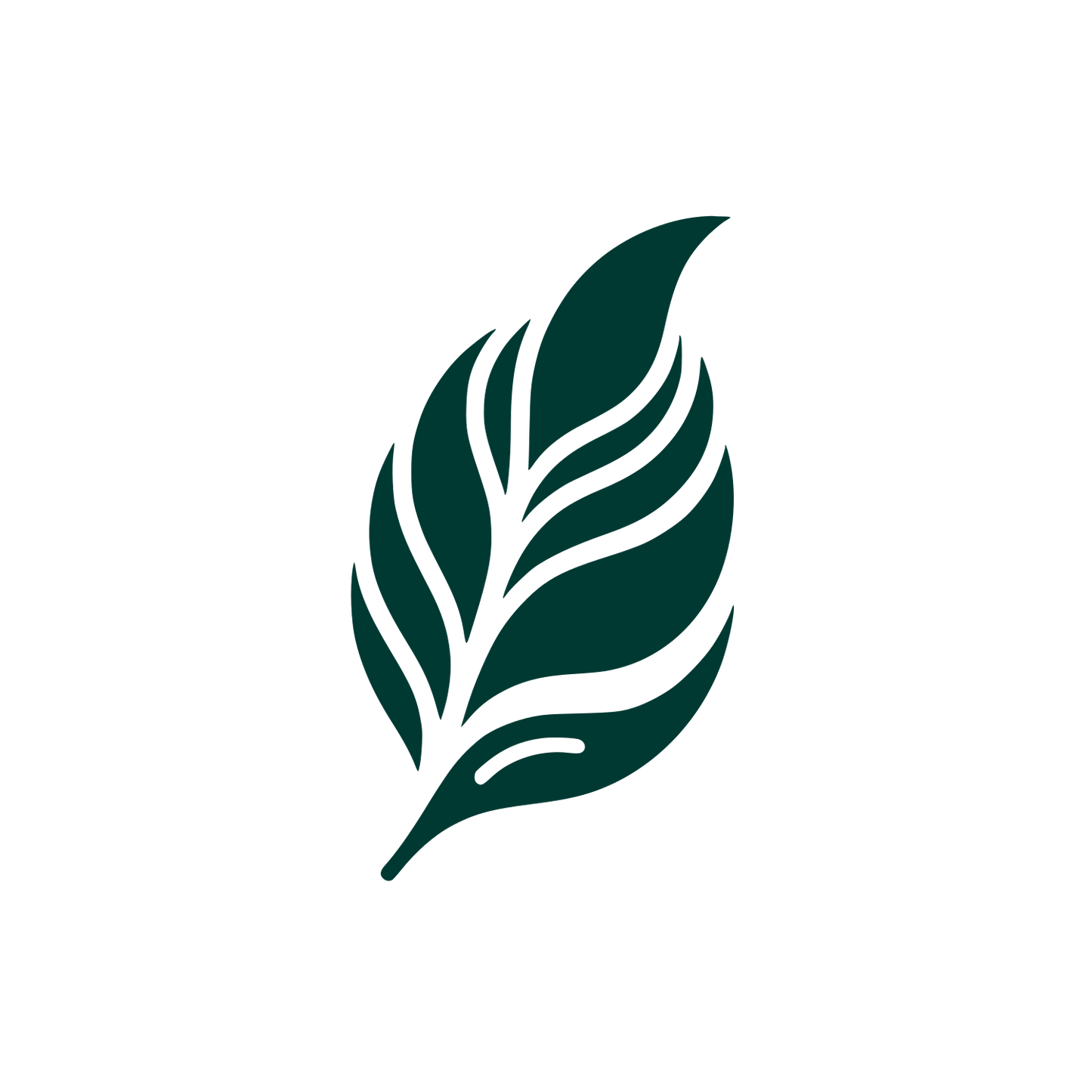 Leaf Silhouette Logo #003932