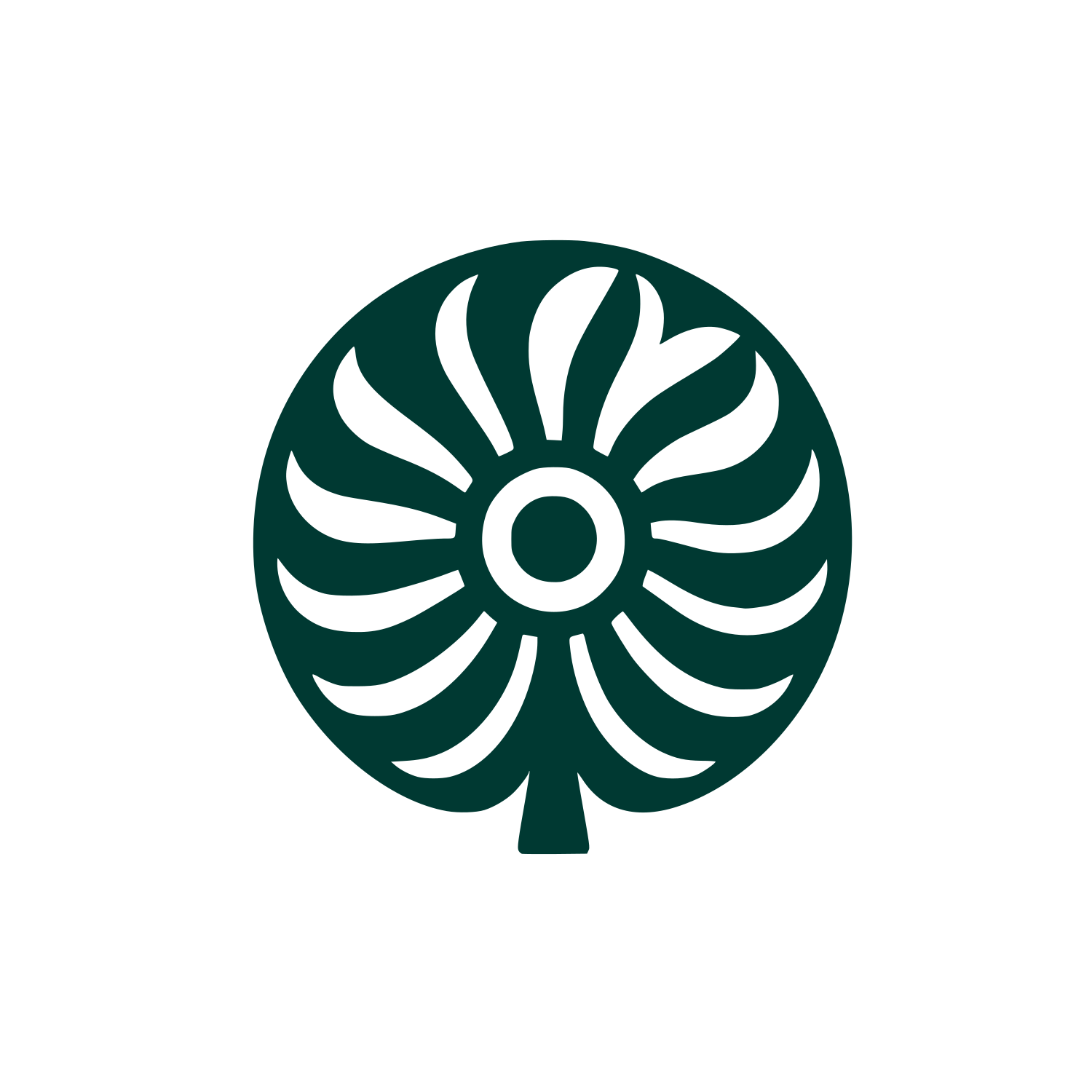Abstract Fan Logo #003932