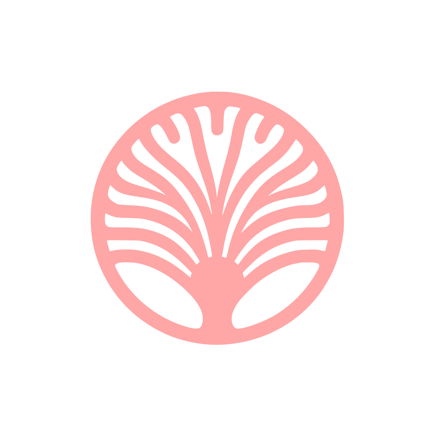 Abstract Shell Logo #ffa6a6