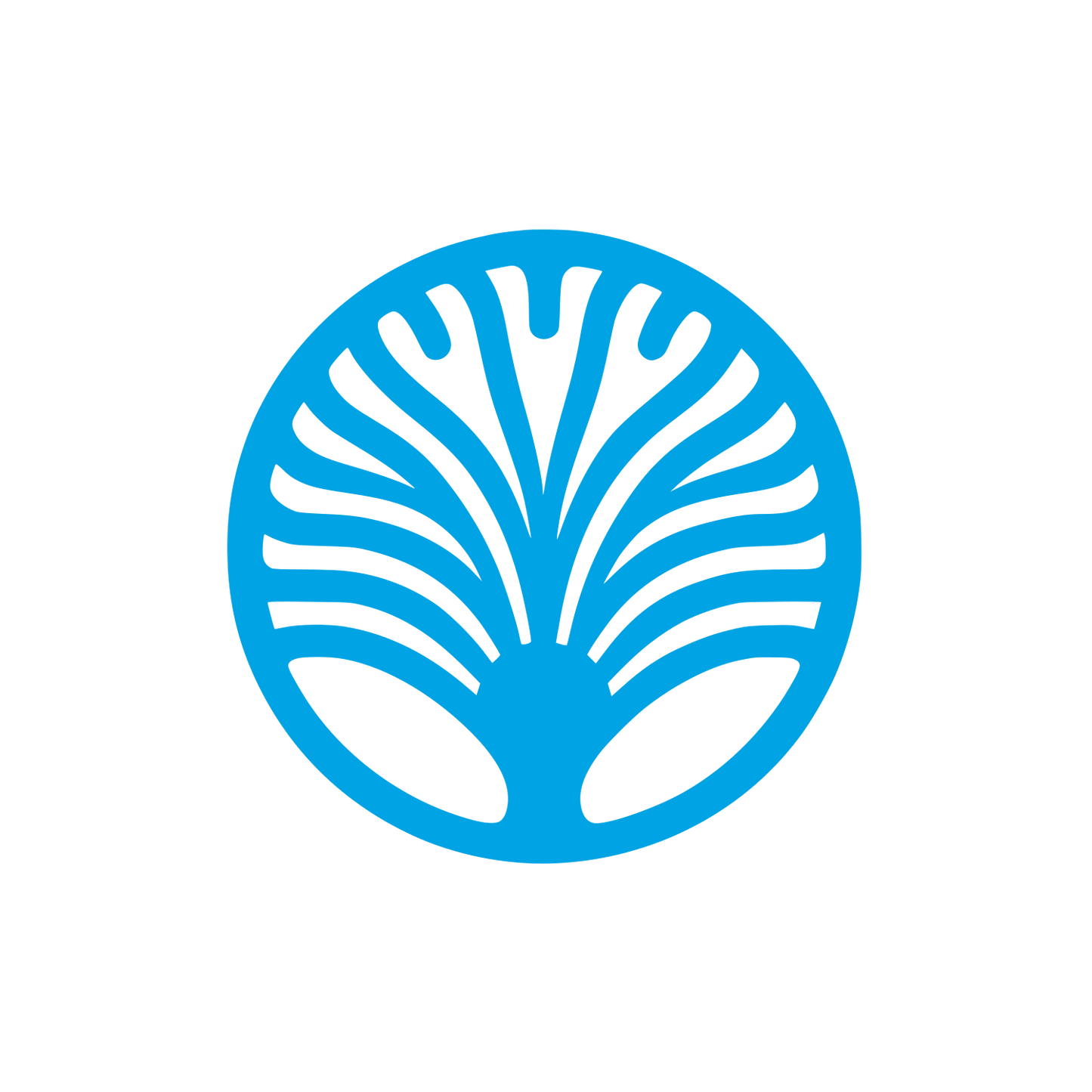 Abstract Shell Logo #00a3e4