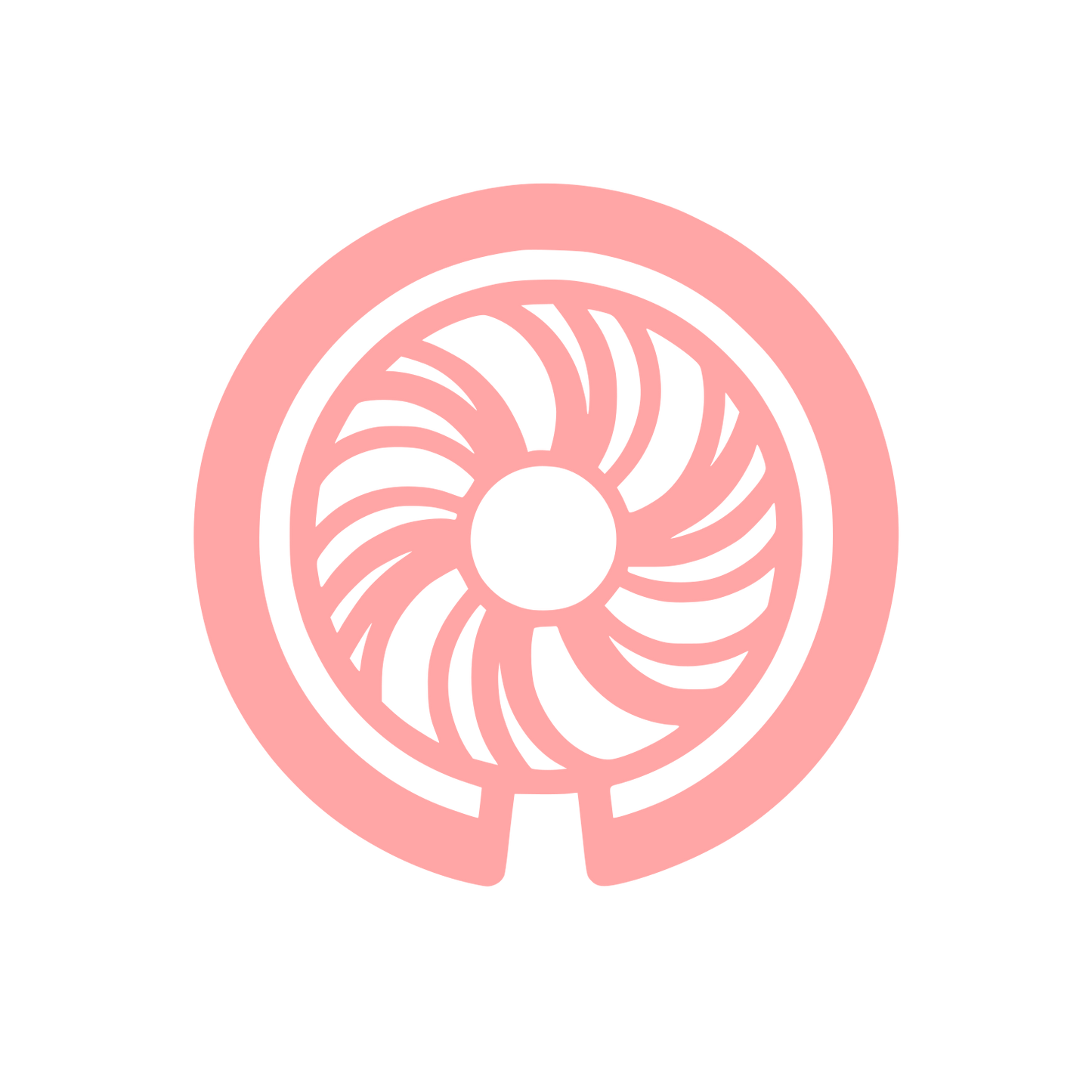 Fan Turbine Logo #ffa6a6