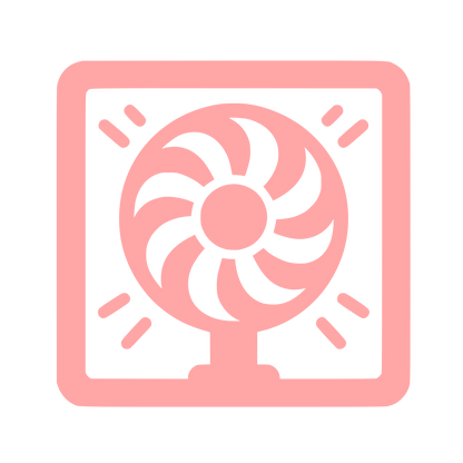 Desk Fan Logo #ffa6a6