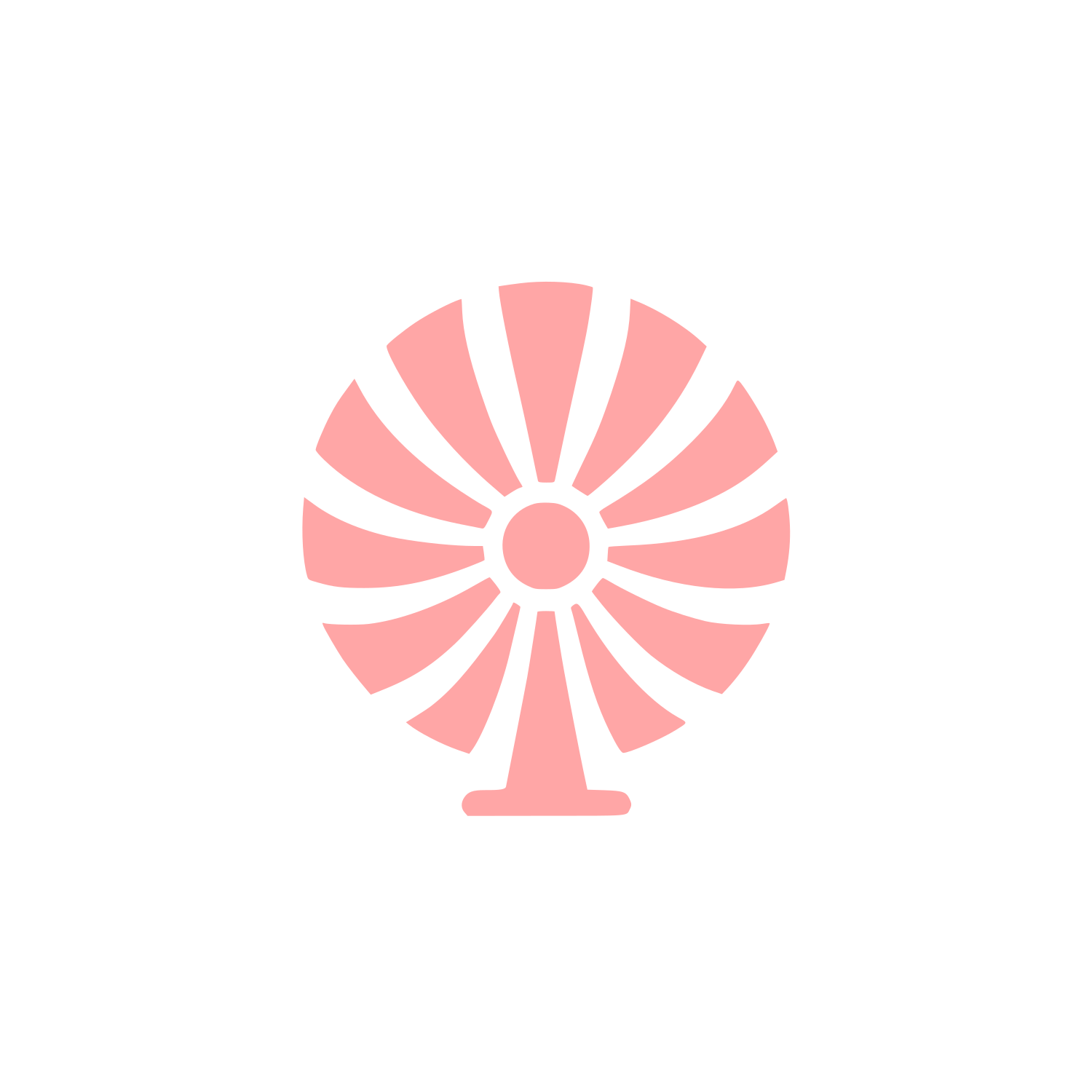 Circular Fan Logo #ffa6a6