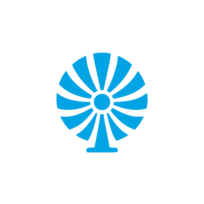 Circular Fan Logo #00a3e4