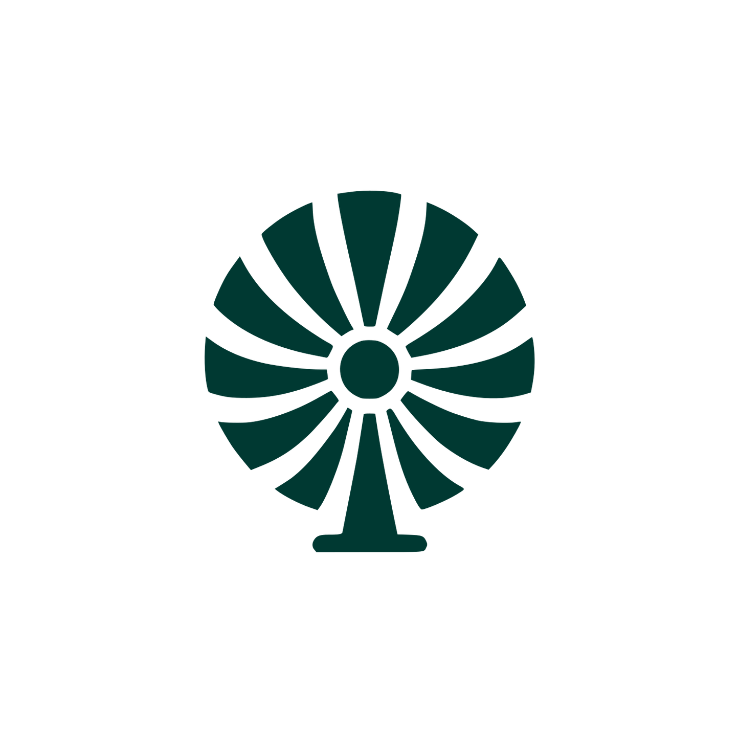 Circular Fan Logo #003932