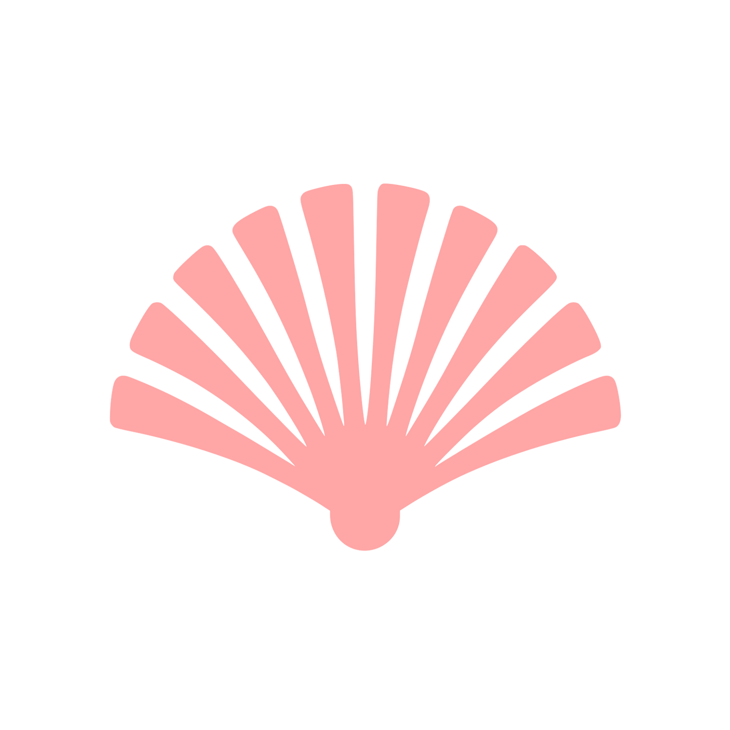 Scallop Shell Logo #ffa6a6
