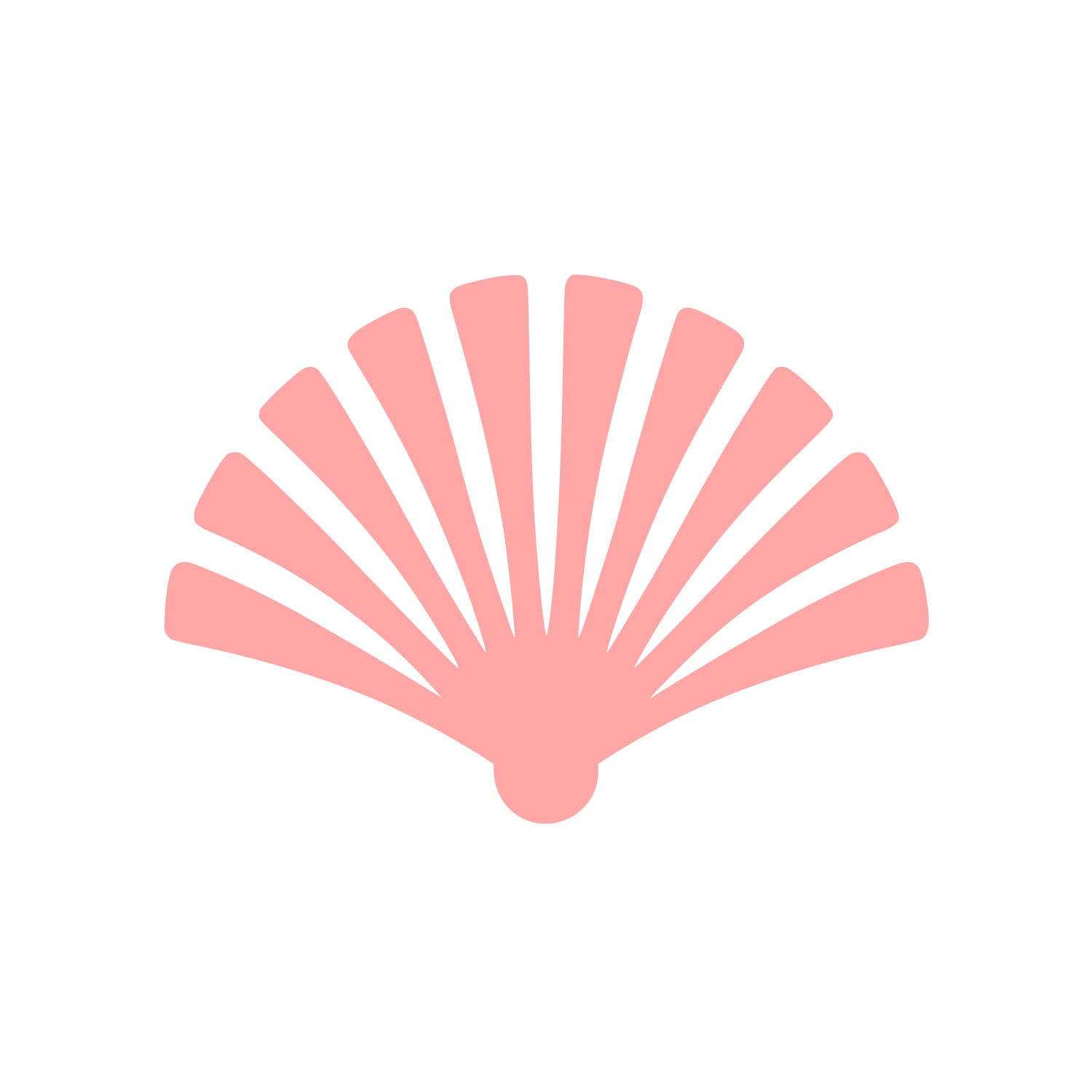 Scallop Shell Logo #ffa6a6