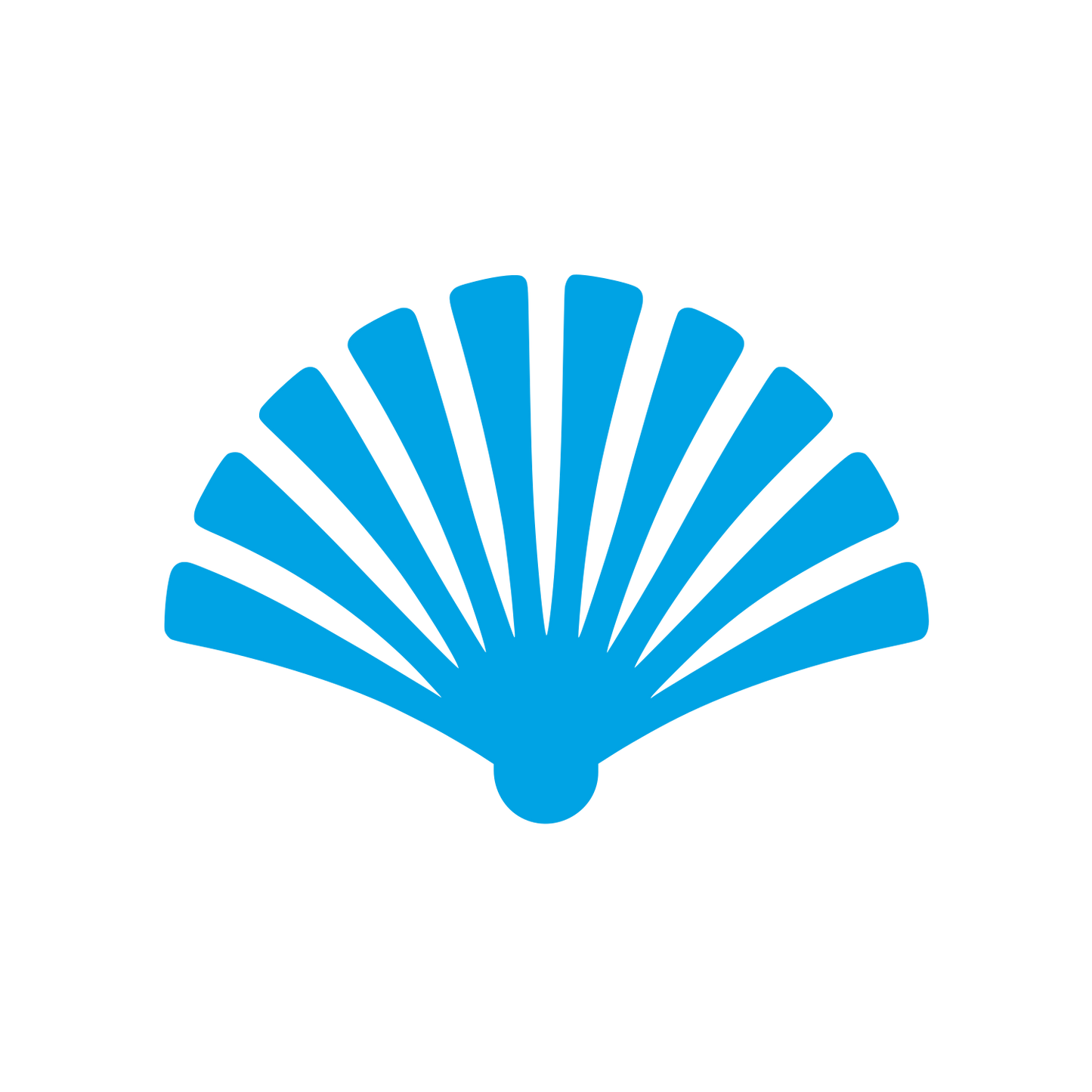 Scallop Shell Logo #00a3e4