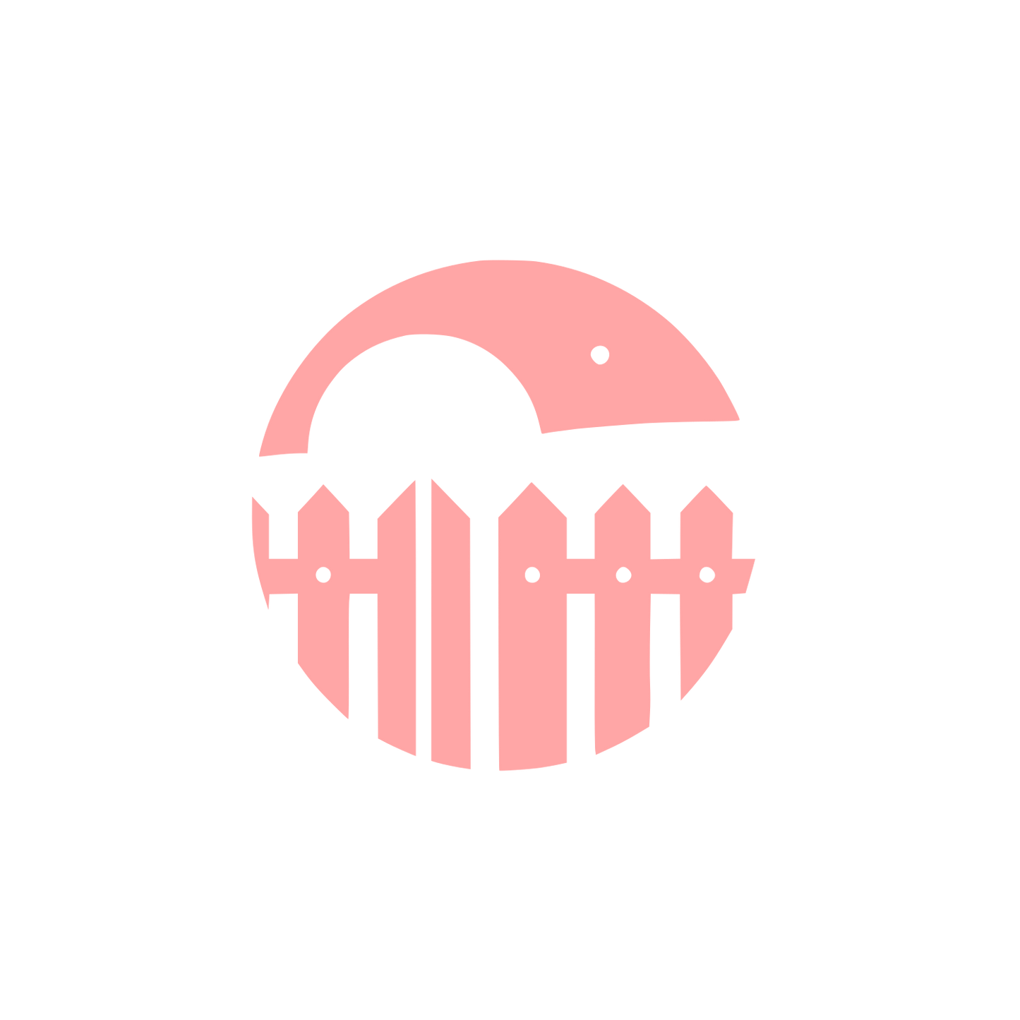 Black and White Logo #ffa6a6