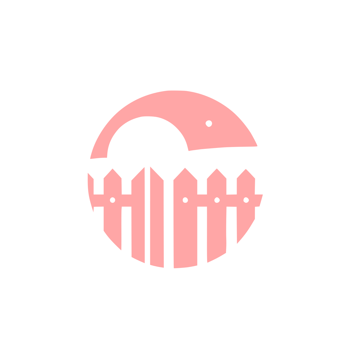 Black and White Logo #ffa6a6