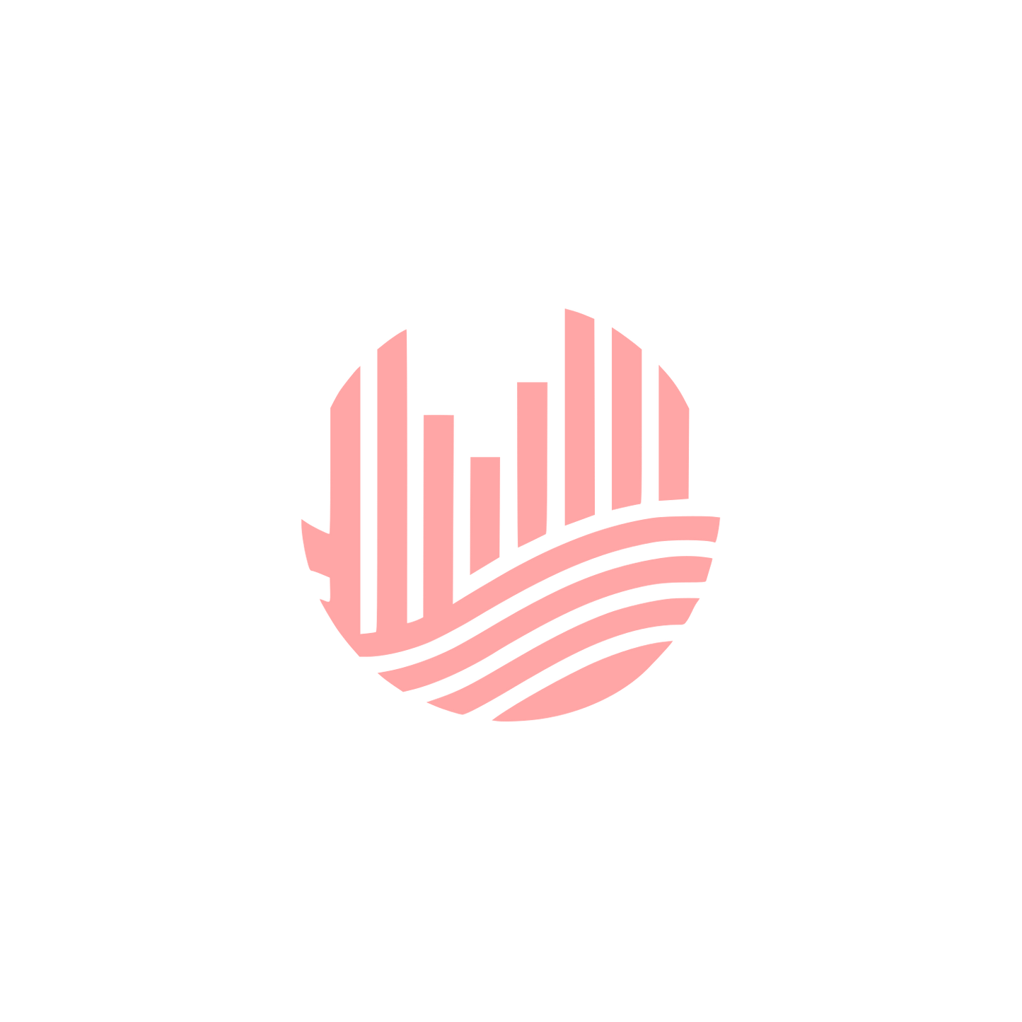 Circular Skyscraper Logo #ffa6a6