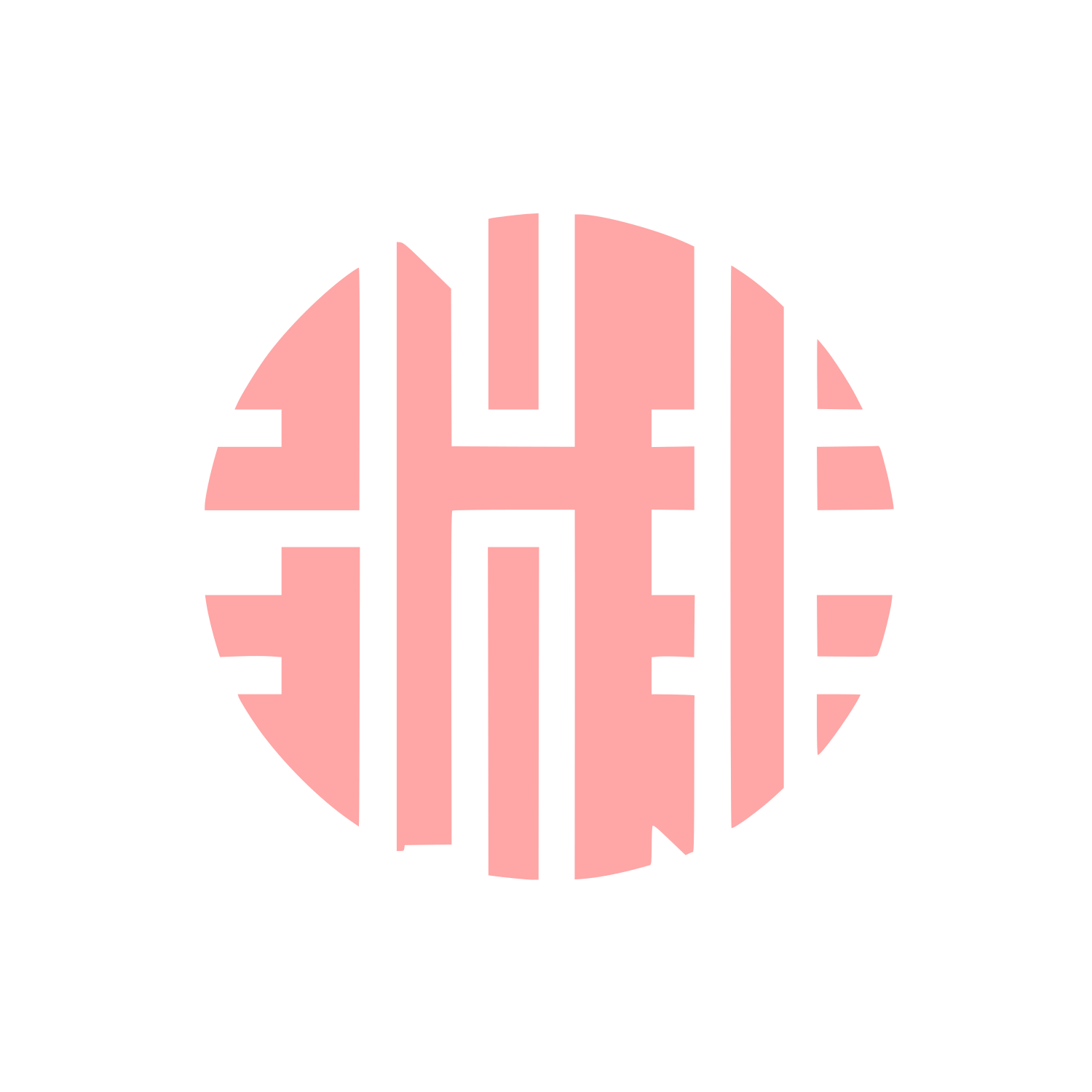 Fence Monogram Logo #ffa6a6