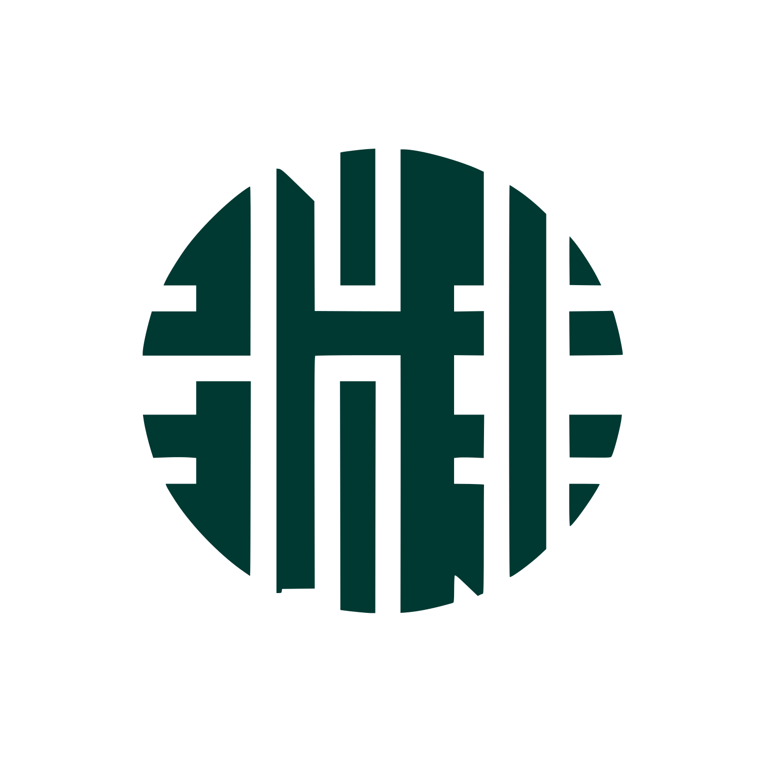 Fence Monogram Logo #003932