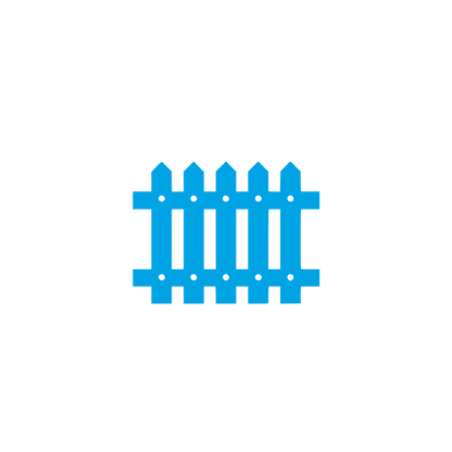 Picket Fence Logo #00a3e4