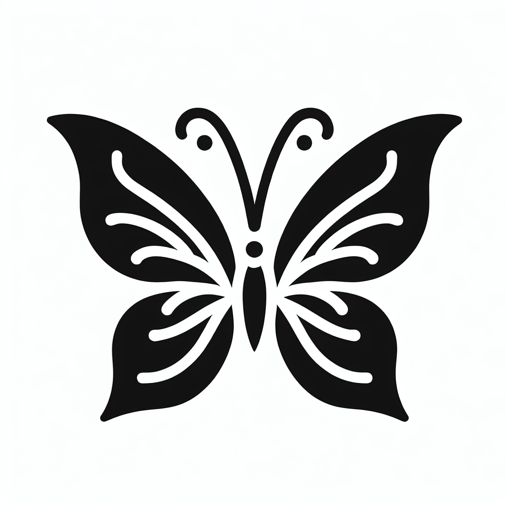 Butterfly Silhouette Logo