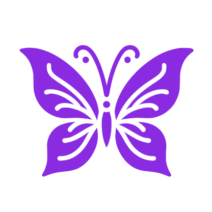 Butterfly Silhouette Logo #8A2BE2