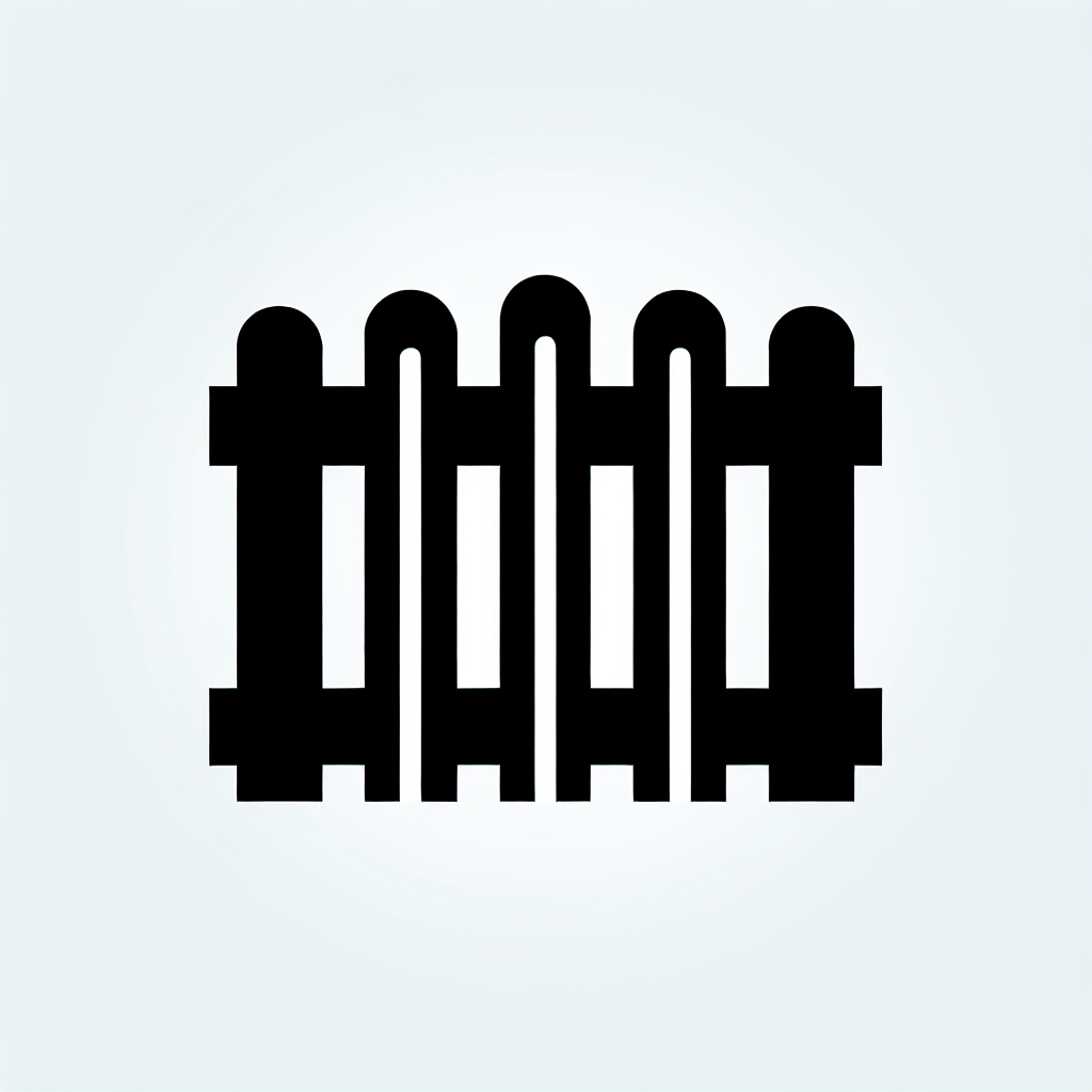 Minimalist Fence Logo