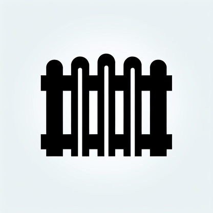 Minimalist Fence Logo
