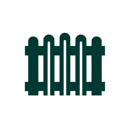 Minimalist Fence Logo #003932