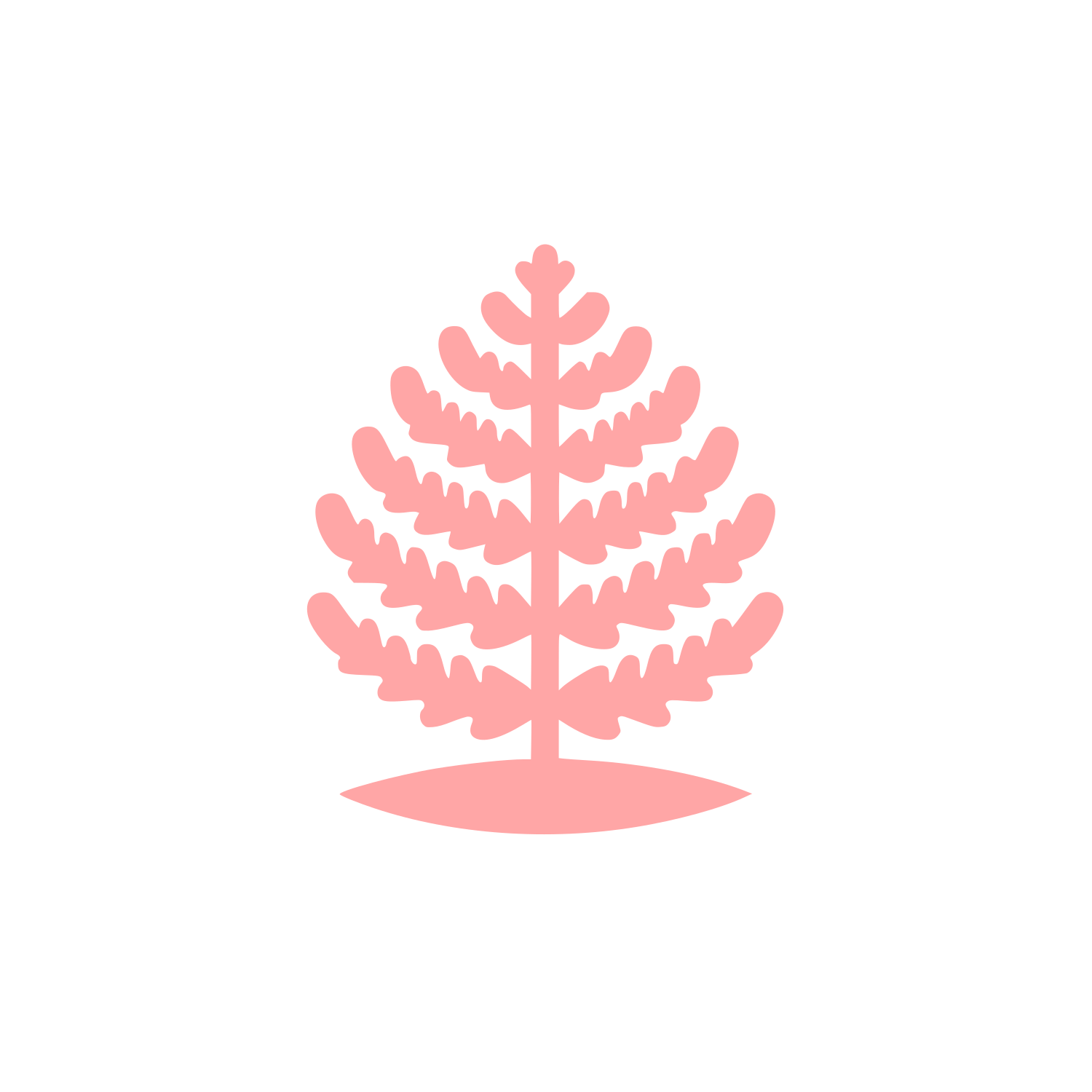 Fern Tree Logo #ffa6a6