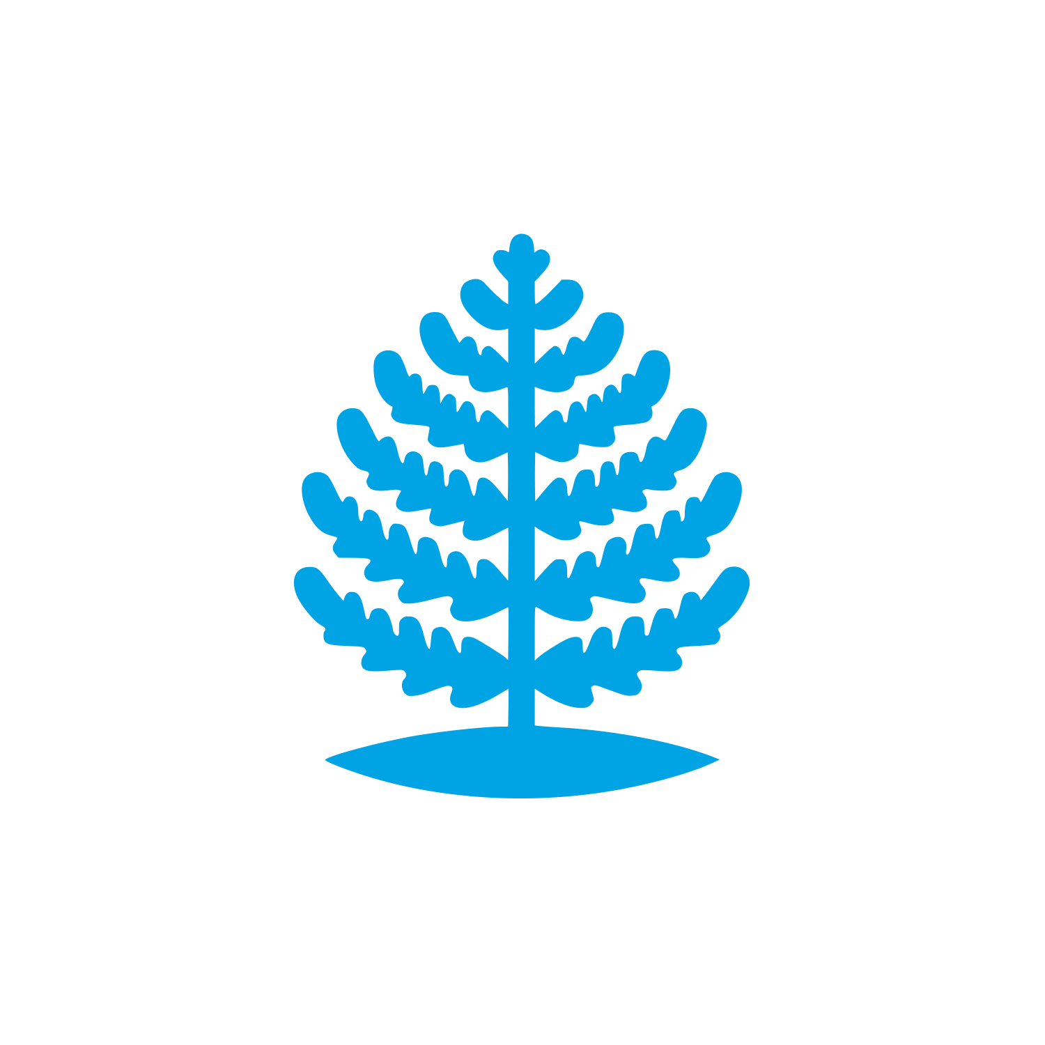 Fern Tree Logo #00a3e4