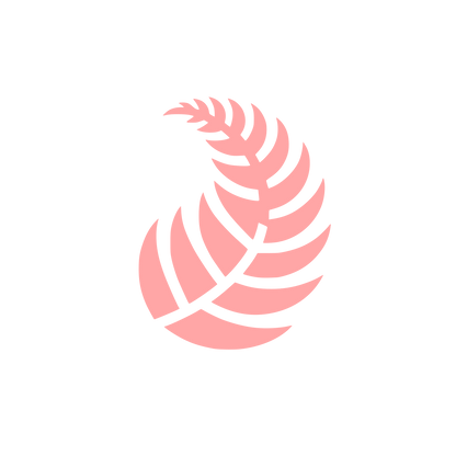 Fern Leaf Logo #ffa6a6