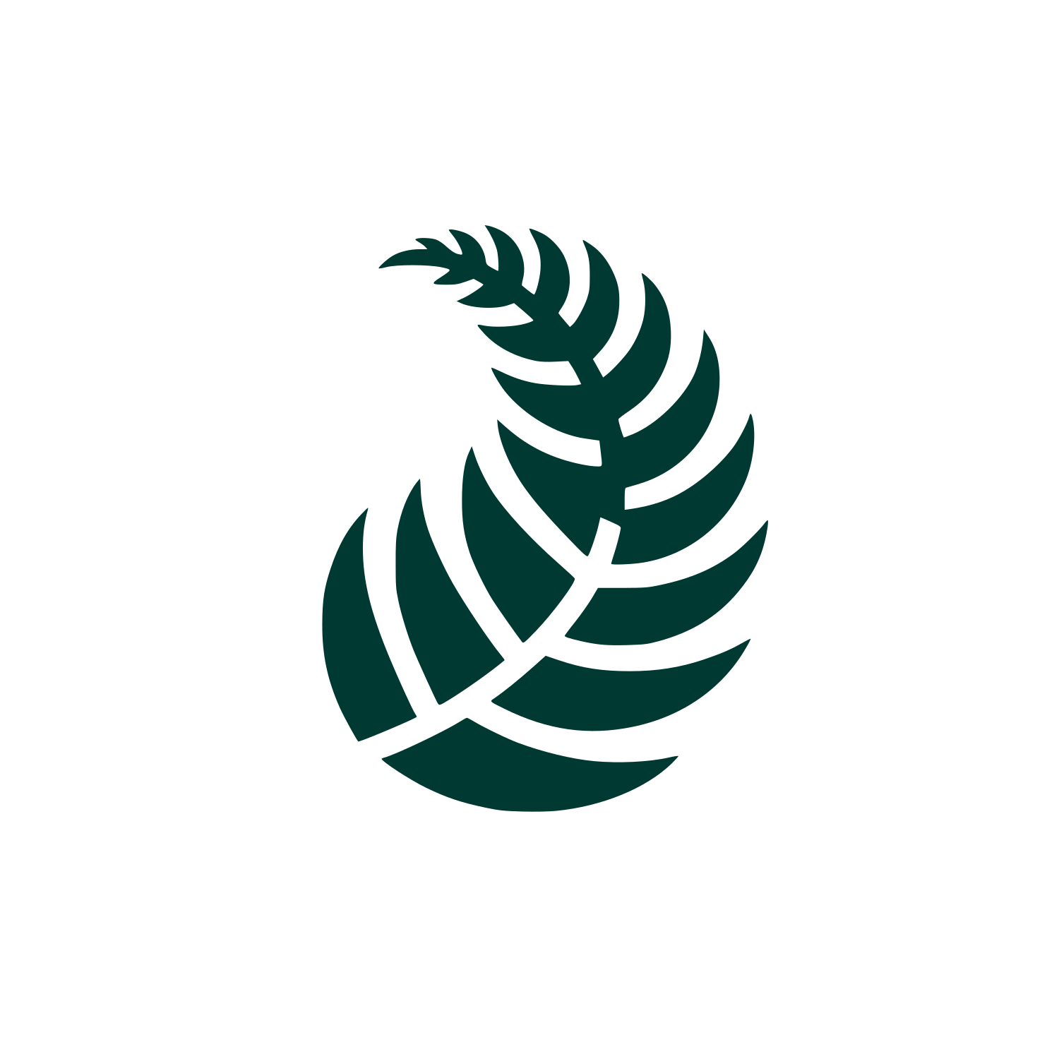Fern Leaf Logo #003932