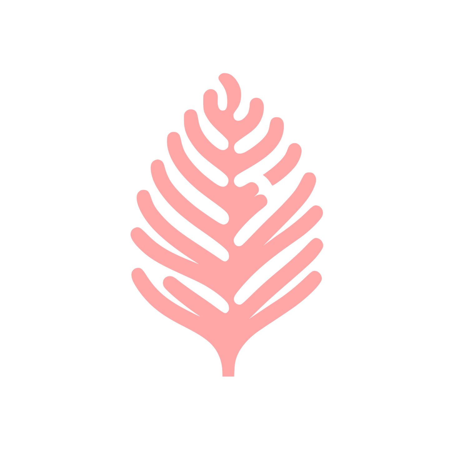Fern Minimalist Logo #ffa6a6