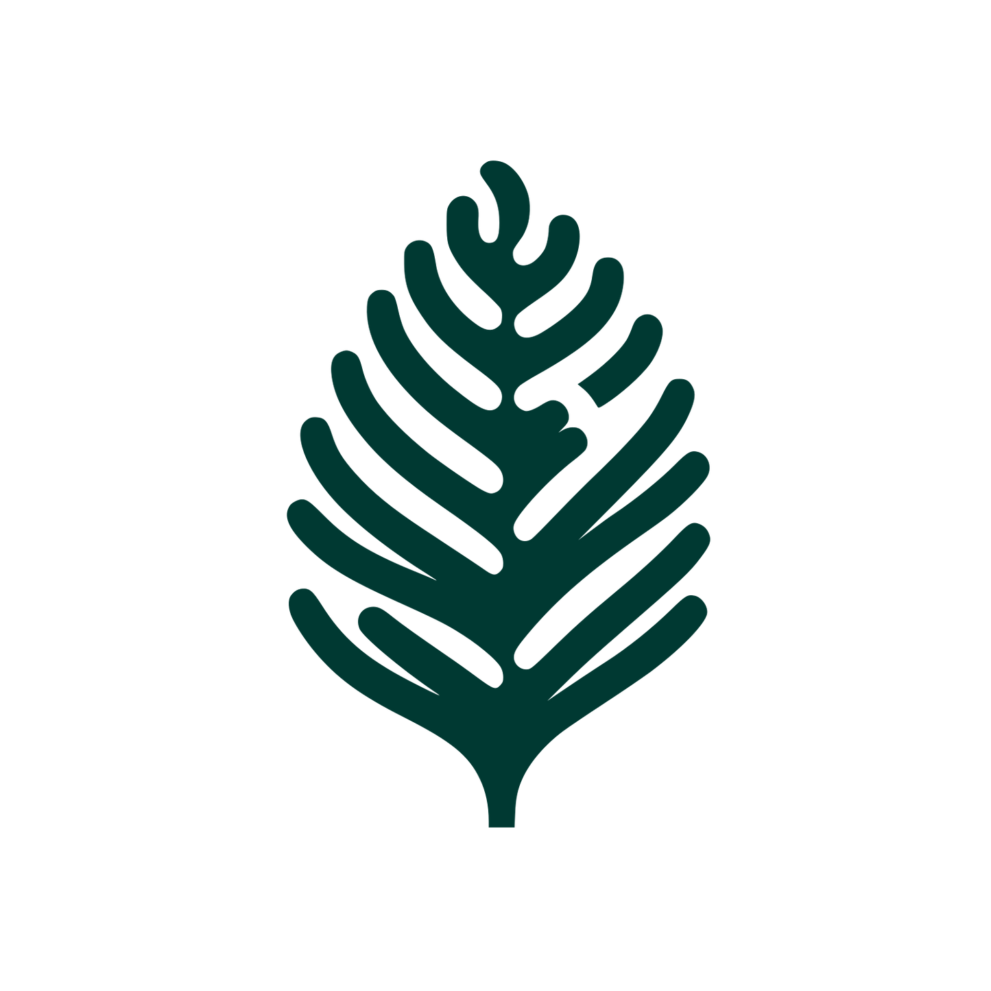 Fern Minimalist Logo #003932