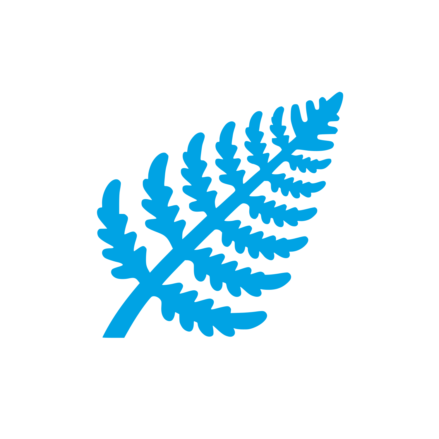 Nature Leaf Logo #00a3e4