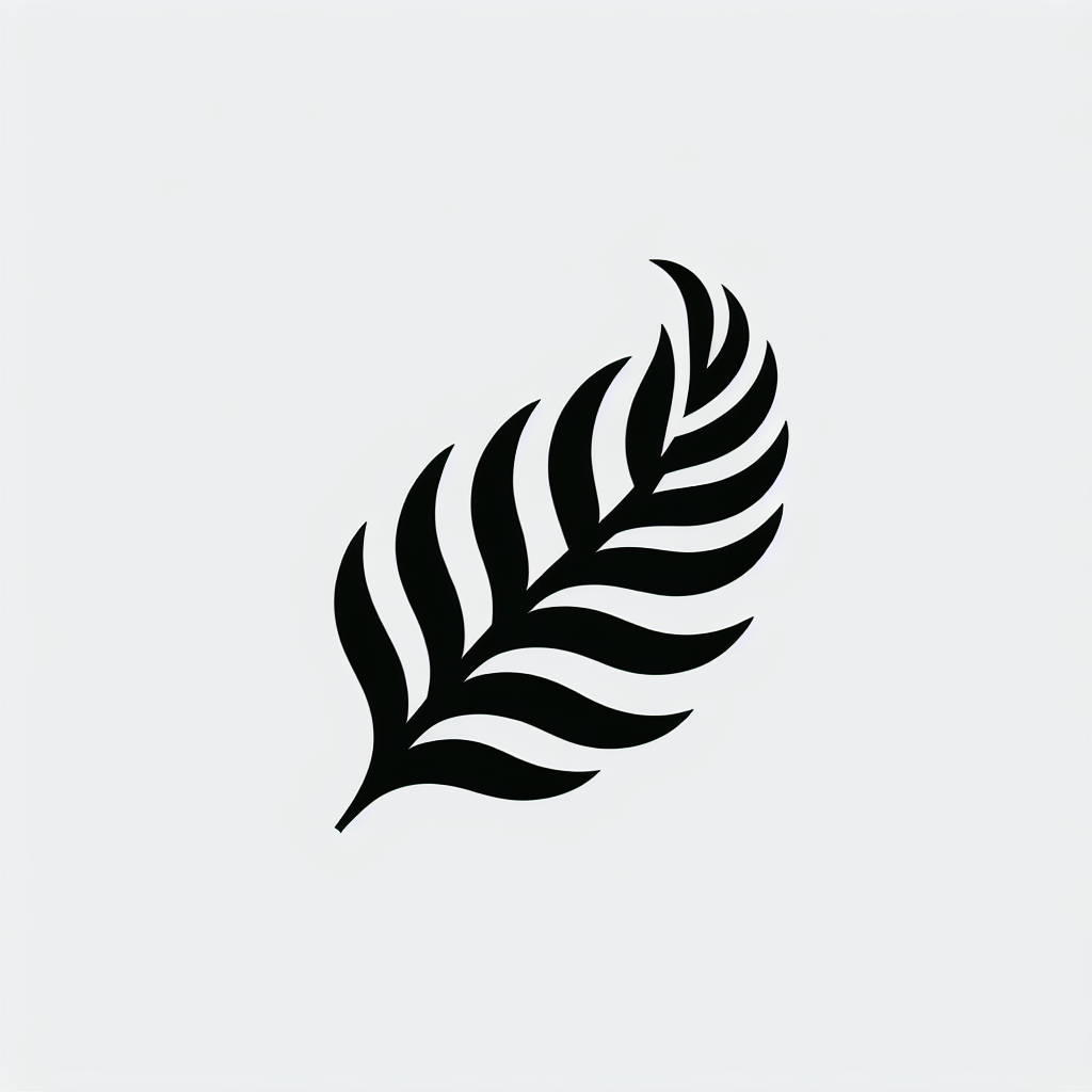 Feather Silhouette Logo