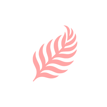 Feather Silhouette Logo #ffa6a6