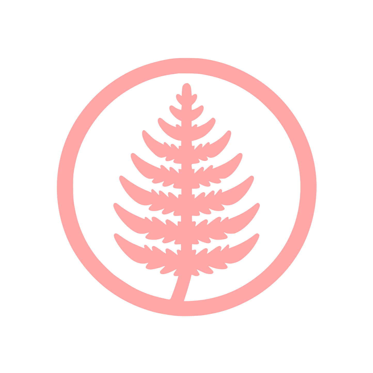 Tree Silhouette Logo #ffa6a6