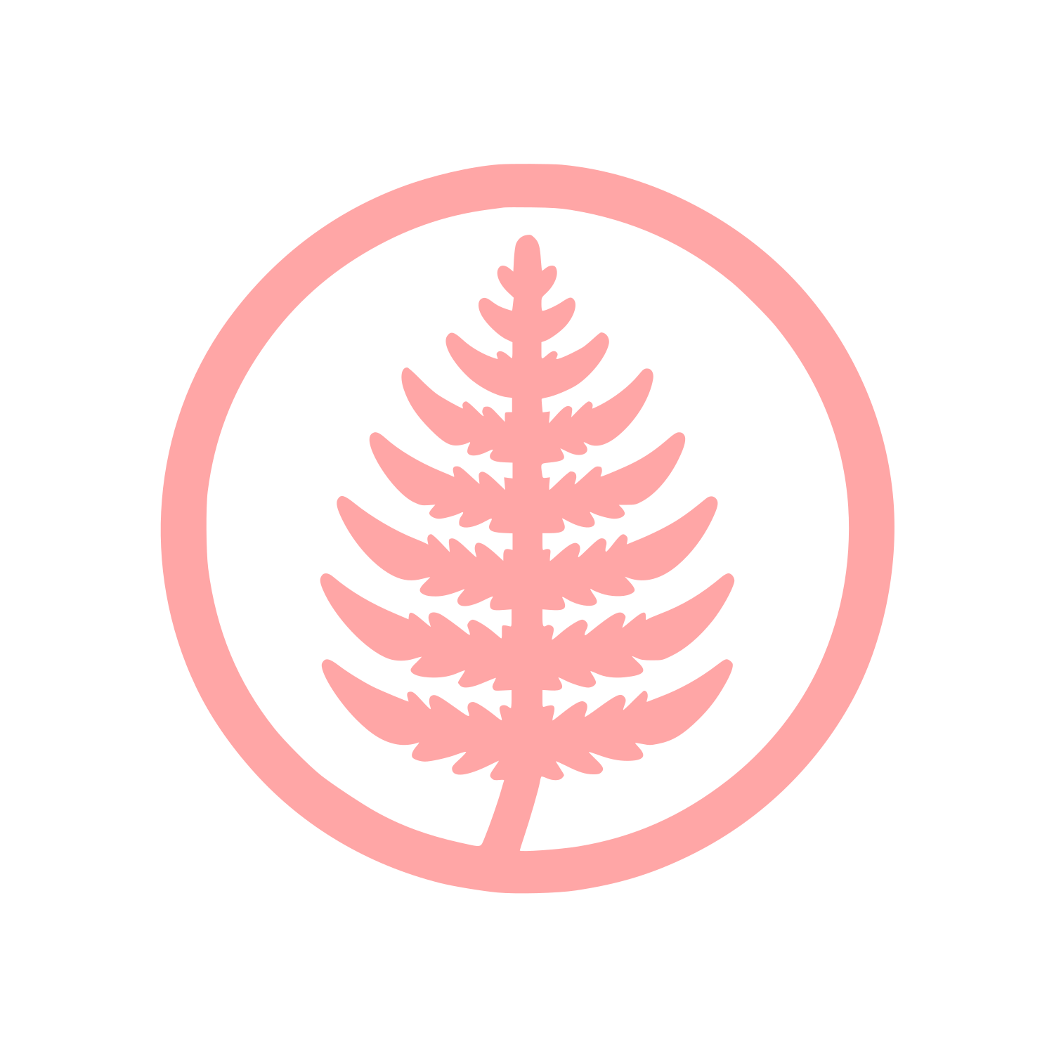 Tree Silhouette Logo #ffa6a6
