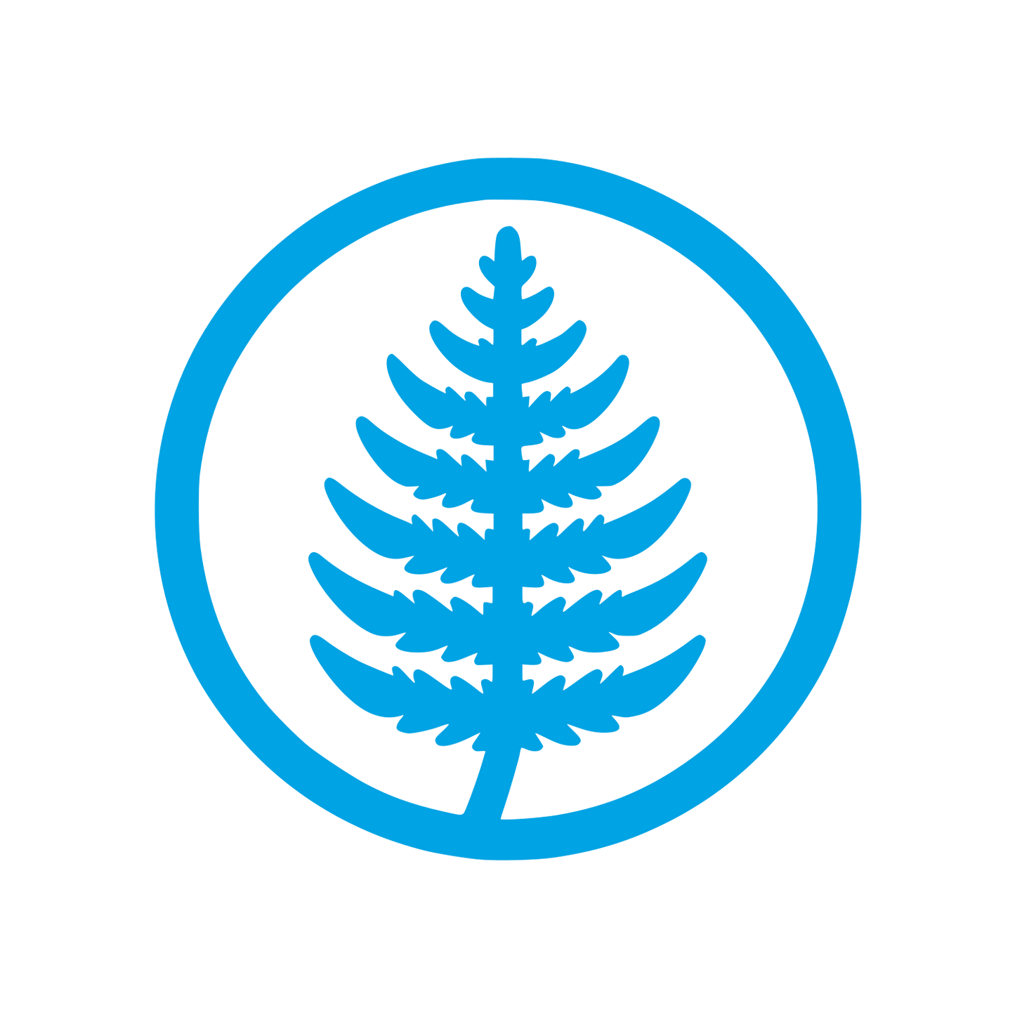 Tree Silhouette Logo #00a3e4