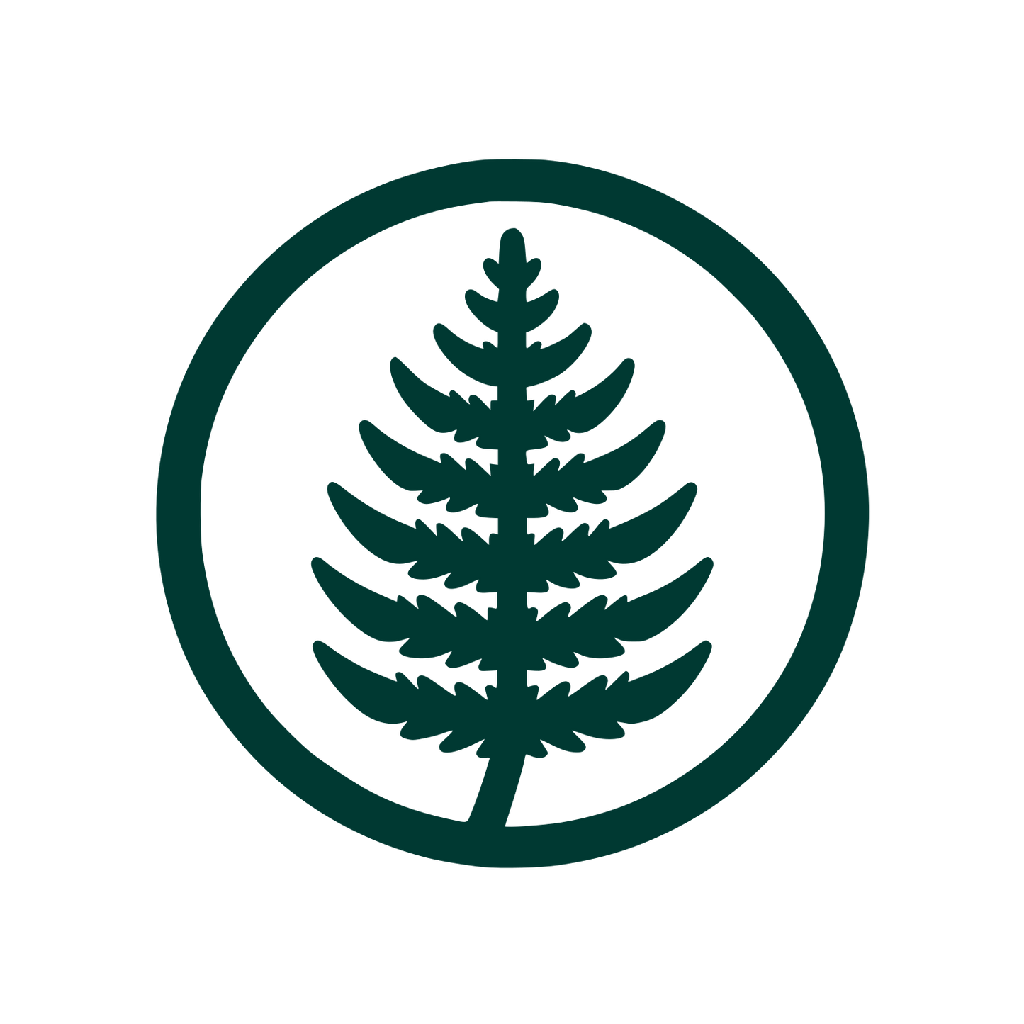 Tree Silhouette Logo #003932