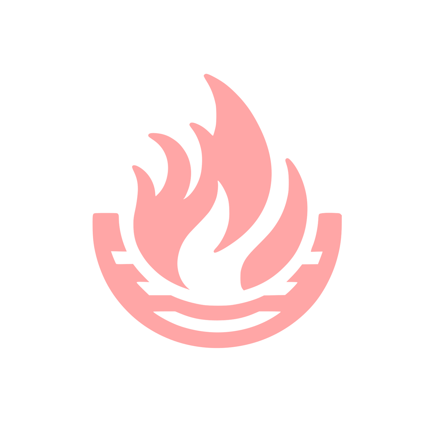 Bold Flame Logo #ffa6a6
