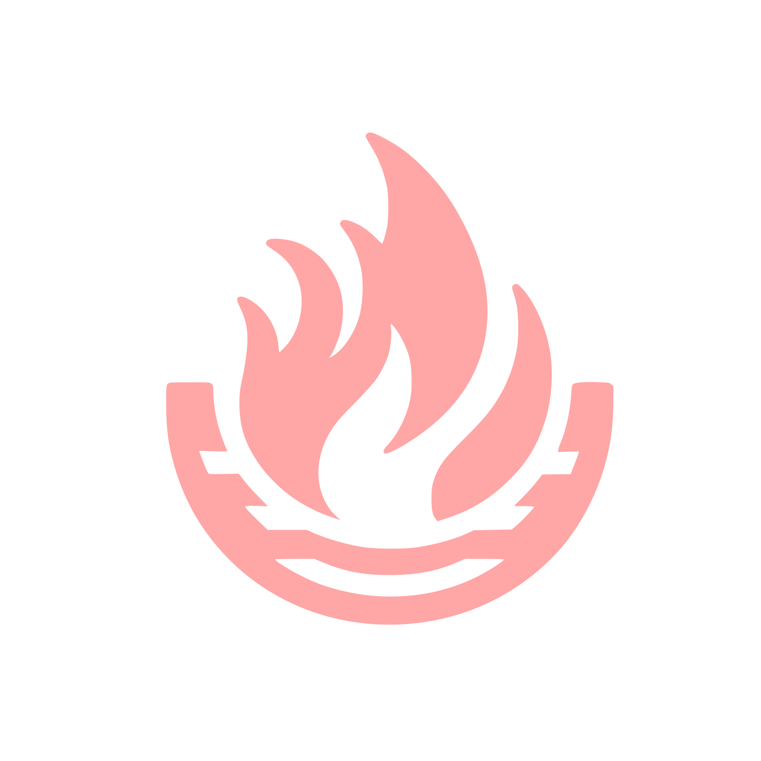 Bold Flame Logo #ffa6a6