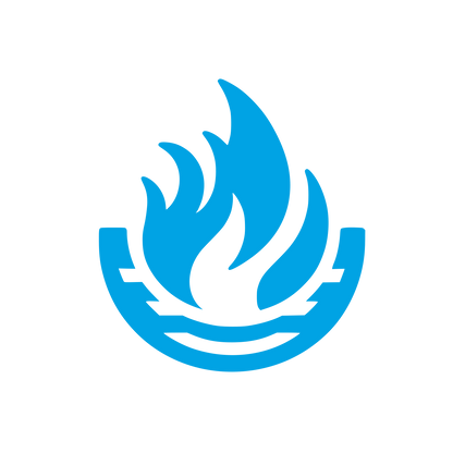 Bold Flame Logo #00a3e4