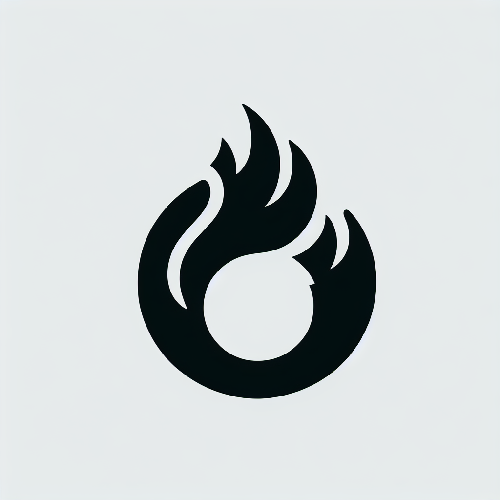 Abstract Flame Logo