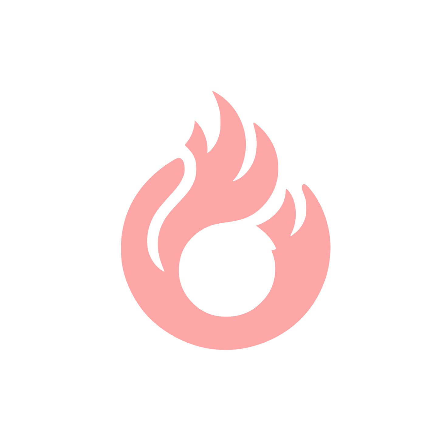 Abstract Flame Logo #ffa6a6