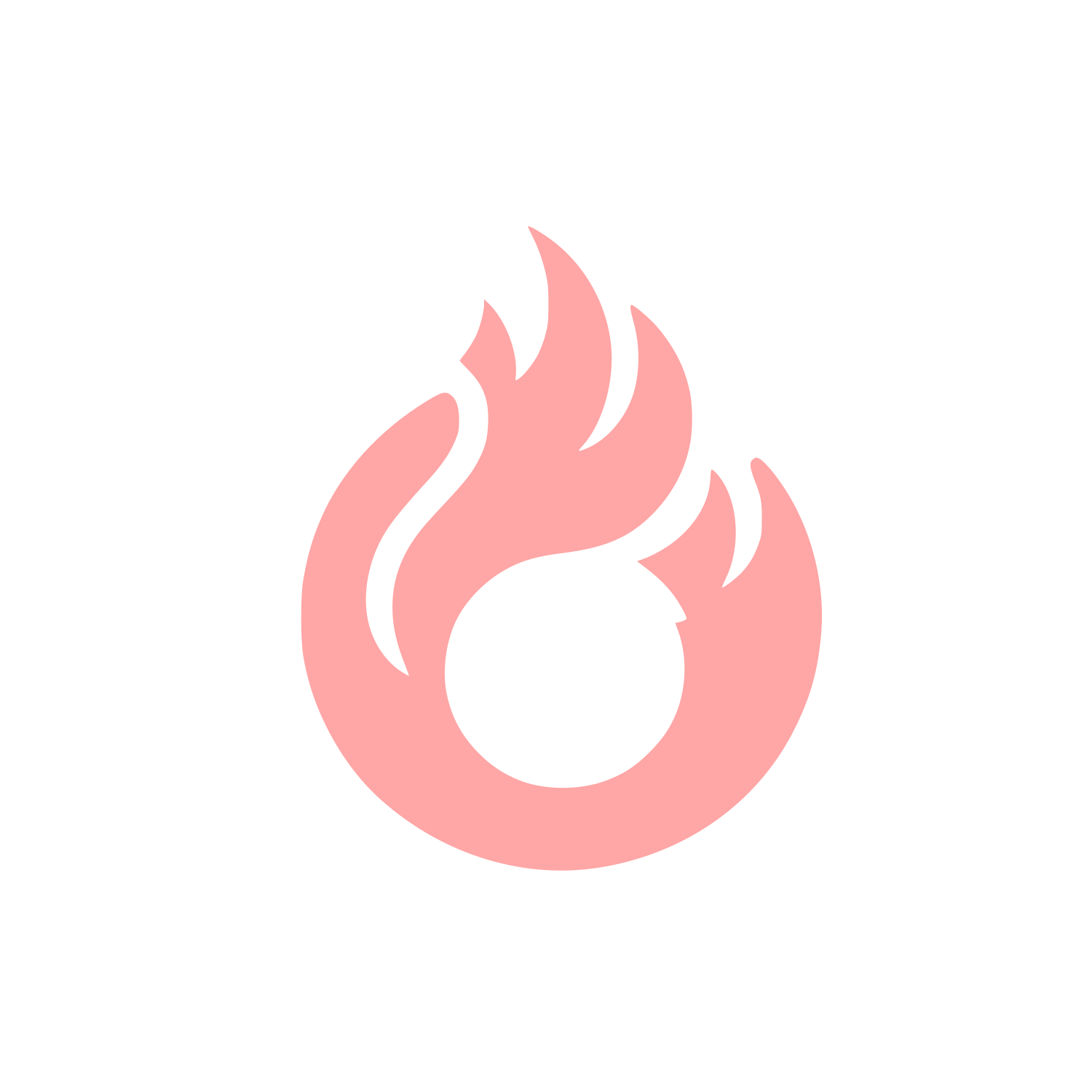 Abstract Flame Logo #ffa6a6