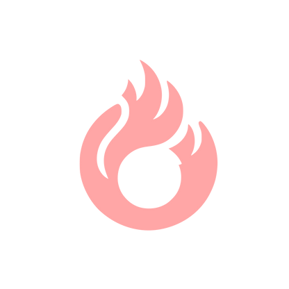 Abstract Flame Logo #ffa6a6