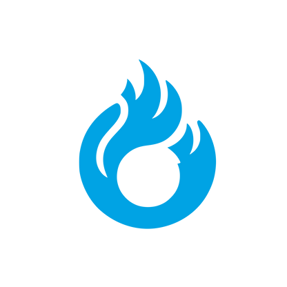 Abstract Flame Logo #00a3e4