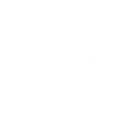 Abstract Flame Logo #ffffff
