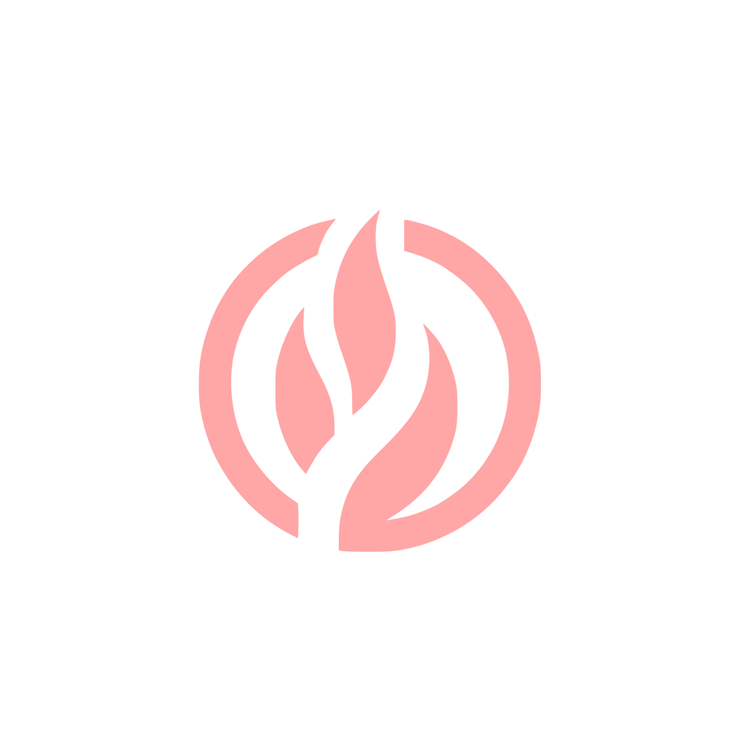 Simple Flame Logo #ffa6a6