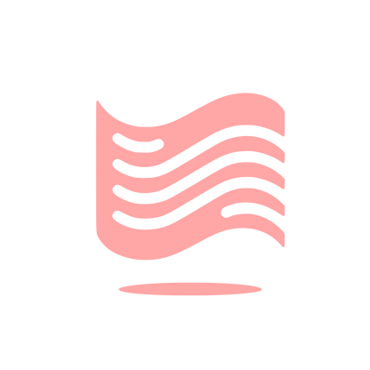 Wave Flag Logo #ffa6a6
