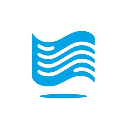Wave Flag Logo #00a3e4