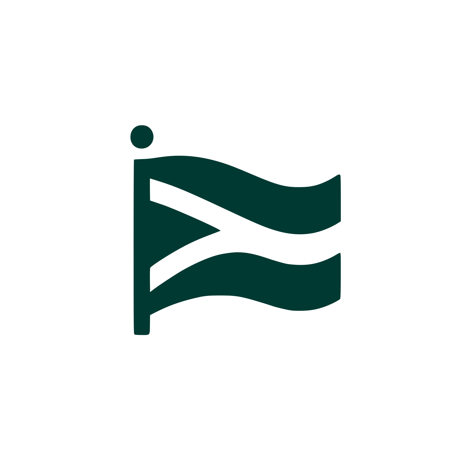 Abstract Flag Logo #003932